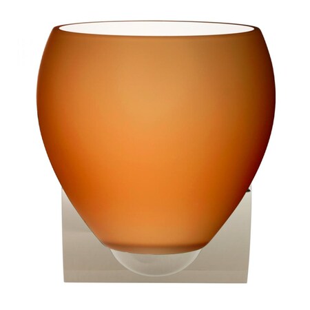 Besa Lighting Besa Wall Bolla Chrome Amber Matte 1x60W Medium Base 1WZ-412280-CR